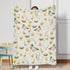 Watercolor Farm Birds Ducks Eggs Baby Toddler Blanket, Soft Crib Stroller Receiving Blankets 30x40