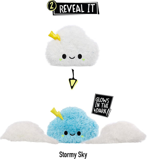 Fluffie Stuffiez Cloud Small Collectible Plush - Surprise Reveal Unboxing with Huggable ASMR Fidget DIY Fur Pulling