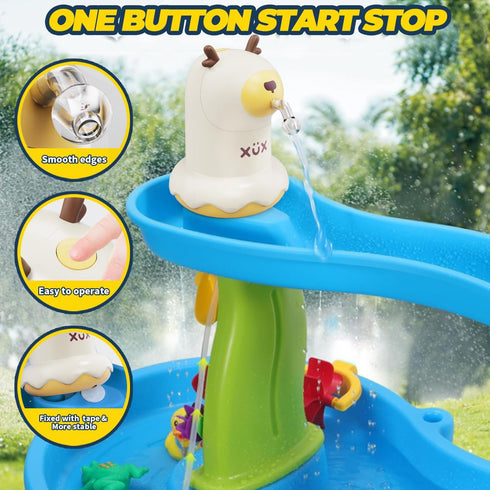 Yerloa Kids Water Table Pump for Toddlers, Portable Small Water Pump for Outdoor Summer Water Play Toys Accessories