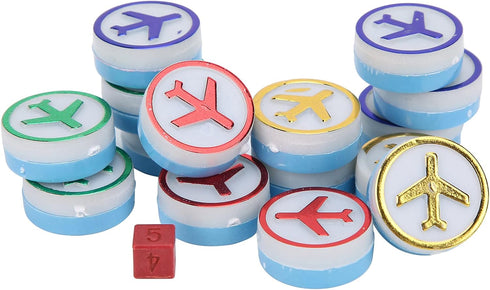 Flight Chess, Portable Board Game Aeroplane Chess Flying Chess Flight Game Set with Oval Box Chess and Leisure Sports Supplies Chinese Flying Chess Game Flying Chess Game