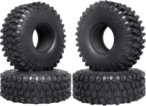 4.7"/120mm 1.9 Tires RC Crawler Tyres for 1.9 Beadlocks Rims, Soft Rubber for Traxxas TRX4 Axial SCX10 II III
