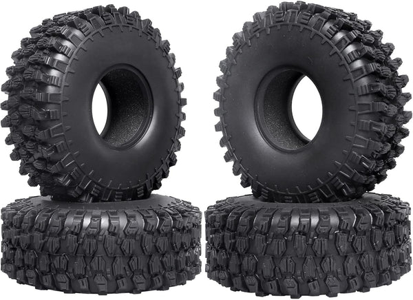 4.7"/120mm 1.9 Tires RC Crawler Tyres for 1.9 Beadlocks Rims, Soft Rubber for Traxxas TRX4 Axial SCX10 II III