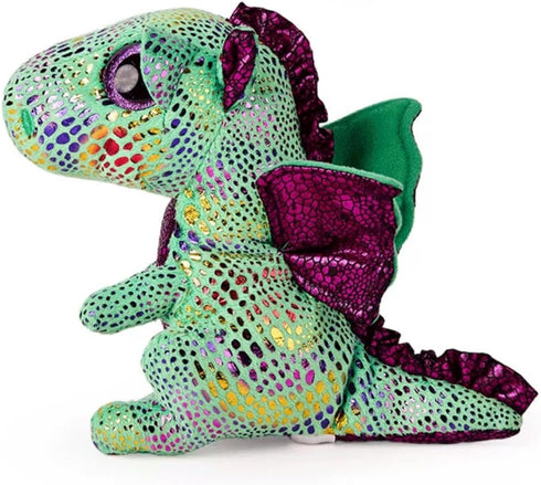 Beanie Baby Cinder Green Dinosaur Animal Plush (6inch)
