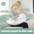 Chilling Home Nursing Pillow Adjustable, Pillow for Breast Feeding Bottle Feeding, Large Size More Support for Mom