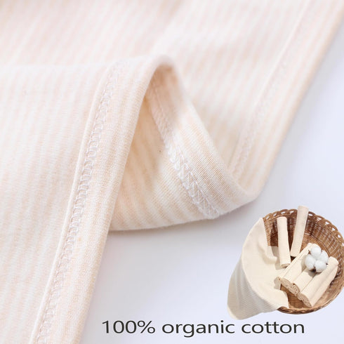10-Pack Organic Cotton Baby Washcloths | Ultra-Soft Newborn Face Bath Towel - Reusable Baby Wipes for Delicate Skin