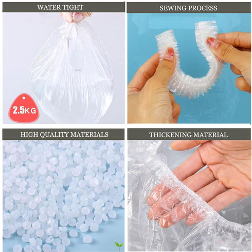 Cover,17x8Inches,Clear,200pieces OULIGET Potty Chair Liners with Elastic, Portable Potty Training Bags, Potty Refill