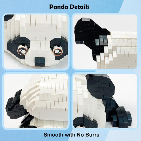 Panda Mini Building Block Set, Micro Animal Building Bricks for Adults, Miniature Animal Block Sets Gifts (1325 pcs)