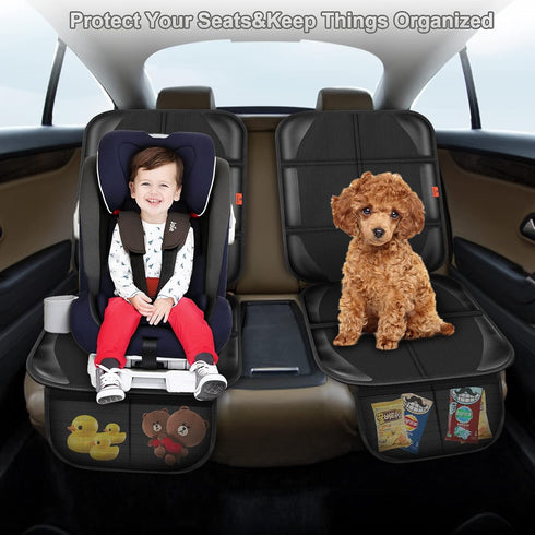 600D 2 (1 Pack) XHYANG Car Seat Protector,Auto Car Seat Protectors Baby Carseat Waterproof Durable Fabric for Child