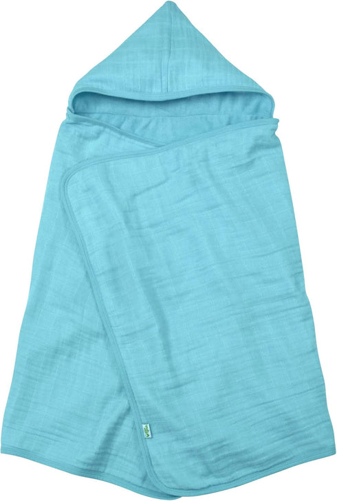Green Sprouts, Towel Hooded Cotton Aqua