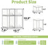 Countertop, 4 Pack Baby Bottle Storage Organizer: Clear Stackable Storage Drawers, Acrylic Bottles Station Organizer