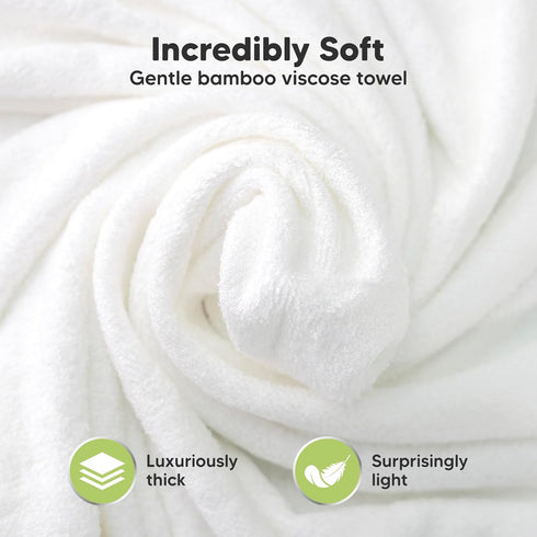 KeaBabies Hooded Baby Towel for Newborn - Viscose Derived from Bamboo Large Baby Bath Towels with Hood for Boys, Girls