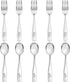 Kids Silverware Stainless Steel Set of 10, Dishwasher Safe Toddler Forks and Spoons, Safe Cutlery