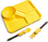 Dinneractive Dining Set For Kids - 3PC Yellow Firefighter Dinnerware - Fire