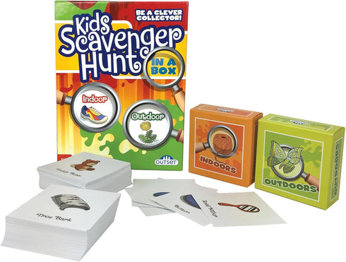 Kids Scavenger Hunt Game - Ages 6+ - Indoor and Outdoor Activity for 2 or More Players