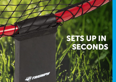 Triumph Sports Rallyball Set, Includes Net Target, Two 3.5" Balls, One 5" Ball, Inflating Pump and Carry Bag