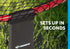 Triumph Sports Rallyball Set, Includes Net Target, Two 3.5" Balls, One 5" Ball, Inflating Pump and Carry Bag