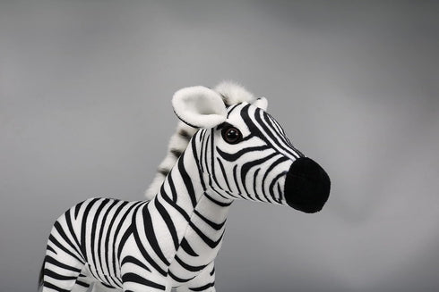 Ice King Bear Plush Toy, 11 Inches, Wild Animal Stuffed Animals Zoo Family (Zebra)