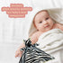 Baby Zebra Soft Stuffed Animal Security Blanket, Plush Lovey Blanket, Cuddly Newborn Snuggle Blankie for Boys Girls,