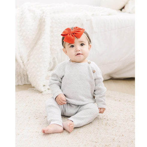 Prohouse 30 PCS Big Bows Baby Nylon Headbands, Hair Bows Elastics for Baby Girls, Newborn Infant Toddler Accessories