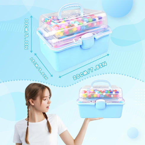 3000 4-6, 6-8, 8-12 Set Arts and Crafts Supplies for Kids Craft Kit Craft Box with Pipe Cleaners Arts and Crafts