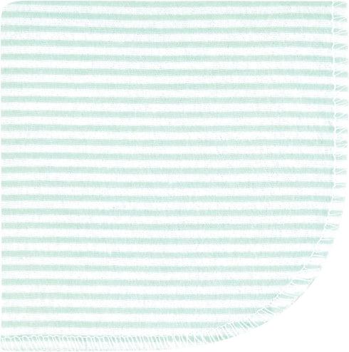 10Pk, Hudson Baby Unisex Baby Flannel Washcloths, Eucalyptus One Size