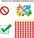 Gejoy 84 Pieces Game Replacement Balls - 4 Sets Compatible with Hungry Hungry Hippos, 76 Red & 8 Yellow Balls