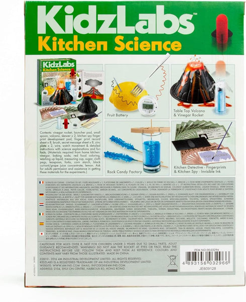 4M Kitchen Science Kit, DIY Chemistry Experiment Lab STEM Toys Gift for Kids & Teens