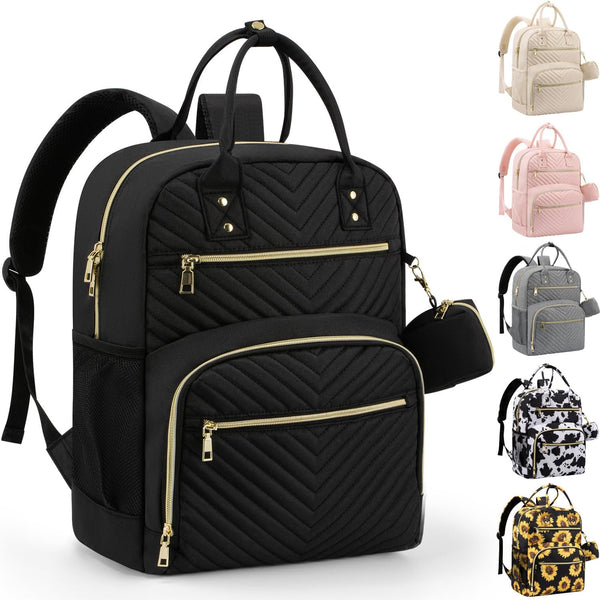 Diaper Bag Backpack, Baby Essentials Diapers Bag with Pacifier Case, Stylish Large Capacity Travel Backpack for Baby