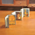 EKKZ 3-Piece 1:6 Set Scale Miniature Holiday Book - Openable Christmas Eve & Gingerbread Illustrated Stories