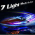 jogpun 30KMH 7 8-12 Cooling,20Mins,Low Alert,2.4Ghz,Red RC Remote Control Boat with LED Light Modes Waterproof Electric