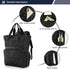 Emelivor Backpack Backpack Leopard Black Diaper Bag Large Capacity Travel Baby Bags Diaper Bags for Boy Girl Mama