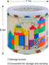 50 Set Offelec Pcs Wooden Building Blocks with Storage Bucket, Montessori Stacking Blocks & Shape Sorting Toys
