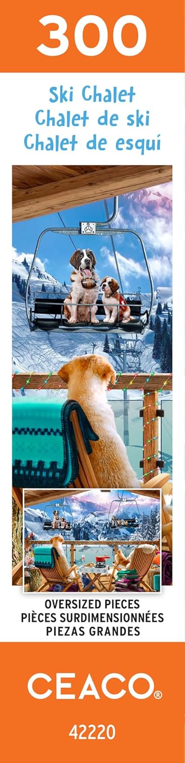 Ceaco Ski Chalet - 300 Piece Jigsaw Puzzle for Winter Fun
