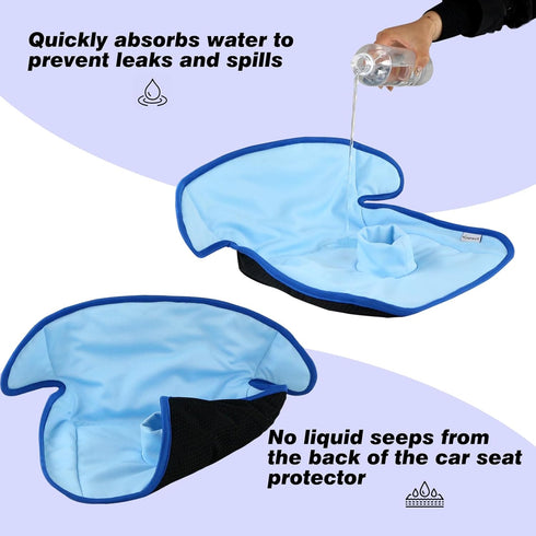 1 Pack) Piddle Pads, Multi-use and Leak Free Lines for Baby Stroller, High Chair & Car Seat, Waterproof Toilet Training