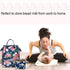 Teamoy Breastmilk Cooler - Bottle Bag for 4 Large 5 Oz Bottles, Perfect for Working Moms, Peony