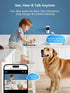 Outinput 2K 2-Way 2-Pack Indoor Security Camera, WiFi Home Camera for Baby Monitor/Pet/Dog, Motion Detect, Night