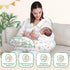 AMASKY Nursing Pillow, More Support for Mom and Baby, Removable Cotton Cover and Colorful Animal Patterns, Machine