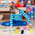 VKPI 6 Popstick Puppets Craft Kits for Kids, Foam Art Crafts Gift, Story Time Toys for Ages 4+, Birthday Party Supplies