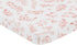 Pack Sweet Jojo Designs Blush Pink and White Floral Leaf Girl Fitted Mini Crib Sheet Baby Nursery for Portable Crib