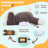 MorisMos 4Lbs Weighted Stuffed Animal - Large Microwavable Plush Dog Throw Pillow, 24inch Heatable Unscented