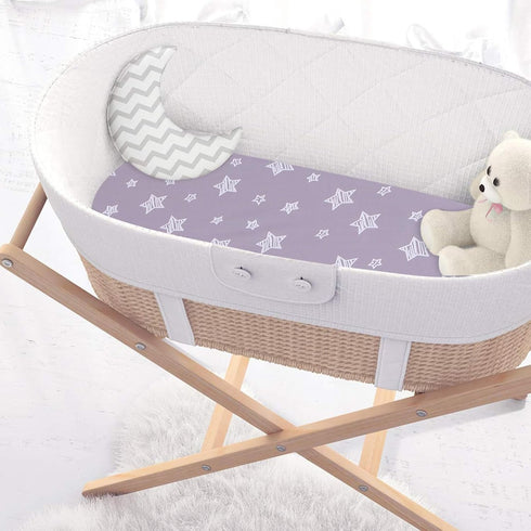 Cute Star Design Changing Pad Cover for Comfortable Diaper Changes - Washable for Boys & Girls