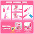 3-5 4 ULOVEME Pink Doctor Kit for Toddlers with Costume - Dentist Kit for Kids with Teeth Model /Removable Teeth