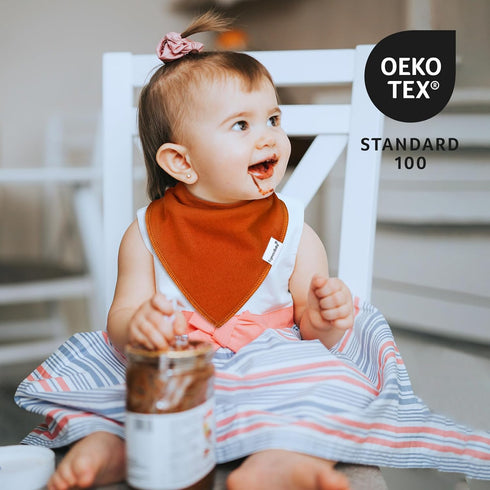 Teething,100% 12Pack Baby Bandana Drool Bibs for Boys Girls,Super Absorbent Triangle Baby Bibs for Drooling and Cotton