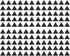 120 Pcs Triangle Wall Pattern Decal Vinyl Stickers for Kids Bedroom, Removable Decor, YMX56 (Black)