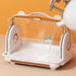 Nollapo 3 countertop Baby Bottle Drying Rack Storage with Brush, Nursing Bottle Storage Box Organizer with Cover