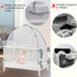 Baby & Beyond 52.25" 28.25") Baby Crib Tent Safety Net, Durable Strong Self-Locking Zippers, Protects from Climbing Out