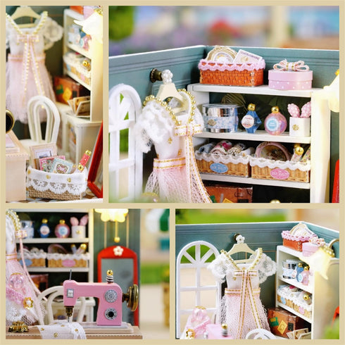 Flever Dollhouse Miniature DIY House Kit with Furniture for Romantic Valentine's Gift (Beatific Atelier)
