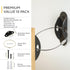 Furniture Anchors (10 Pack) - Anti Tip Straps for Baby Proofing, 400lbs Tension, Earthquake Resistant Metal Straps