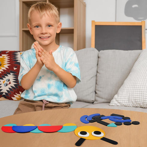 36 60 3+ 4-8 LiKee Open Ended Wooden Shape Puzzles with Blocks and Pattern Shapes for Toddlers Years Old, Montessori