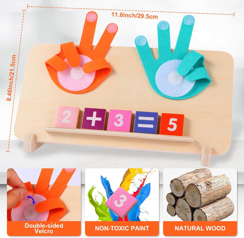 BSADIY 3-5 3-5 Counting Montessori Toys for Year Old, Educational Math Manipulatives Learning Toys for Toddlers Years